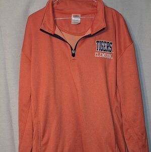 Clemaon Champion Orange Quarter-Zip Pullover